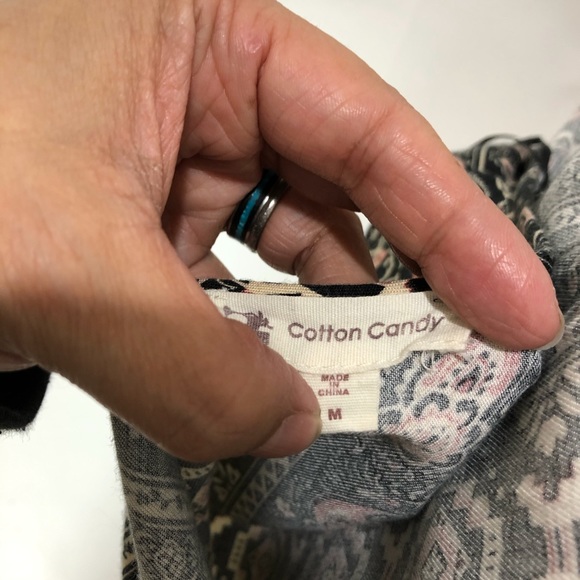 Cotton Candy V Neck Bohemian Style Romper - Picture 3 of 3